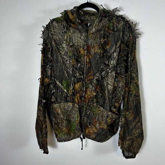 Underbrush Other - Underbrush Mossy Oak Break Up Camo Ghillie Jacket Mens L/XL 3D Leafy Hunting